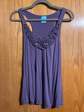 h.i.p. Purple Embellished Tank Top